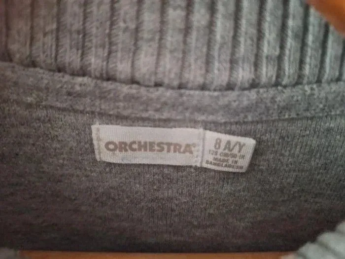 Gilet zippé gris Orchestra neuf 8 ans - photo numéro 2