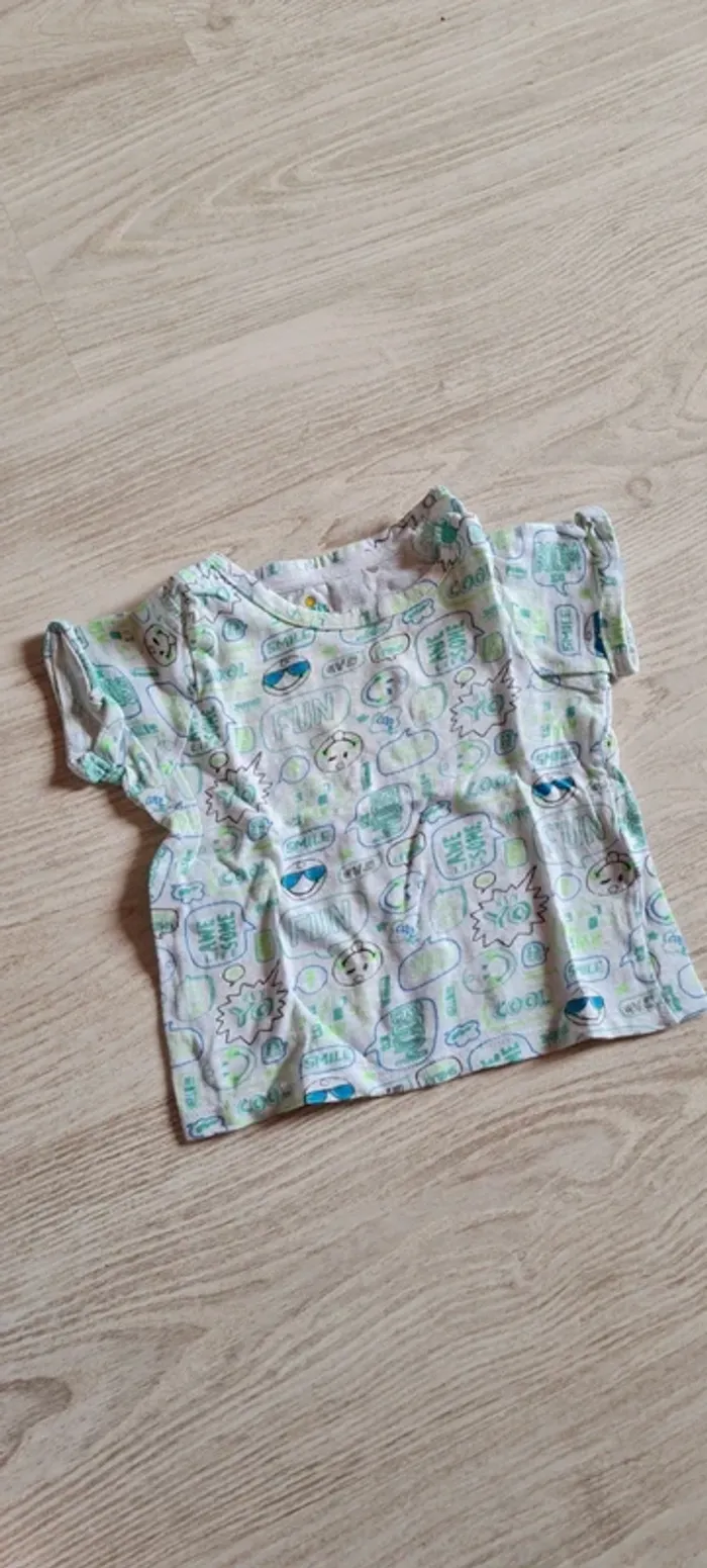 Tee shirt - Smiley - 12 mois