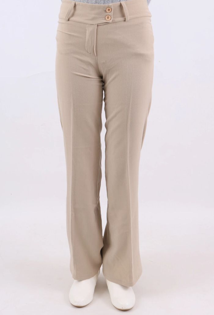 Pantalon tailleur beige