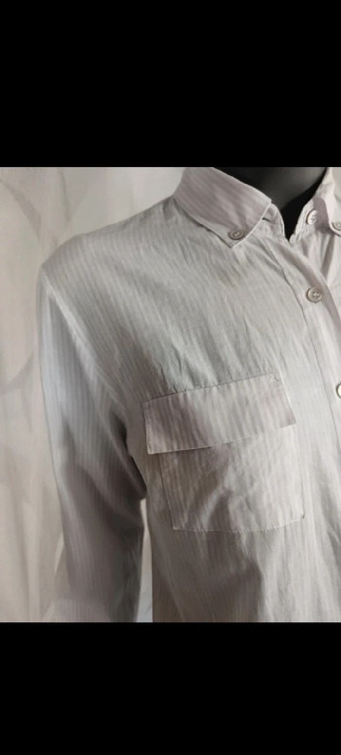 Éric Bompard | Chemise à Rayures en coton | t. M - photo numéro 5