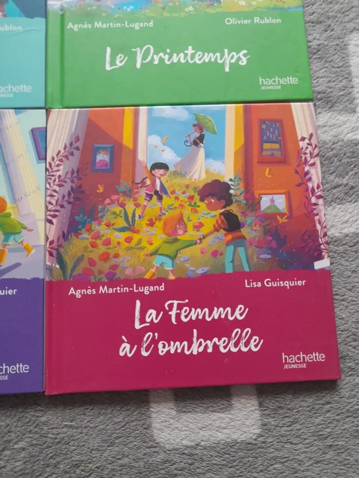 Lot de 4 livres macdo Musée Magique Le fibre l'ours Blanc La femme à l'ombrelle et Le printemps - photo numéro 2