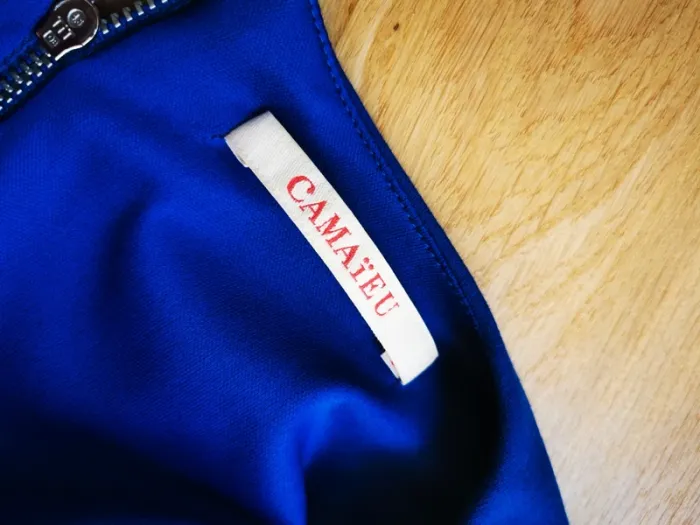 Robe bleu roi zippée - photo numéro 5