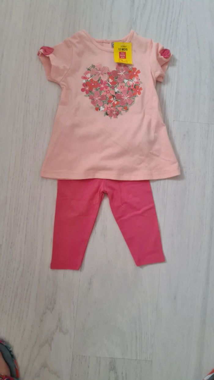 Ensemble fille 12 mois