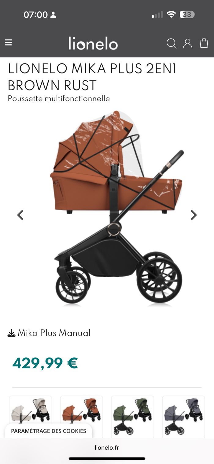 Pousette linelo mika 2 en 1 neuve - photo numéro 10