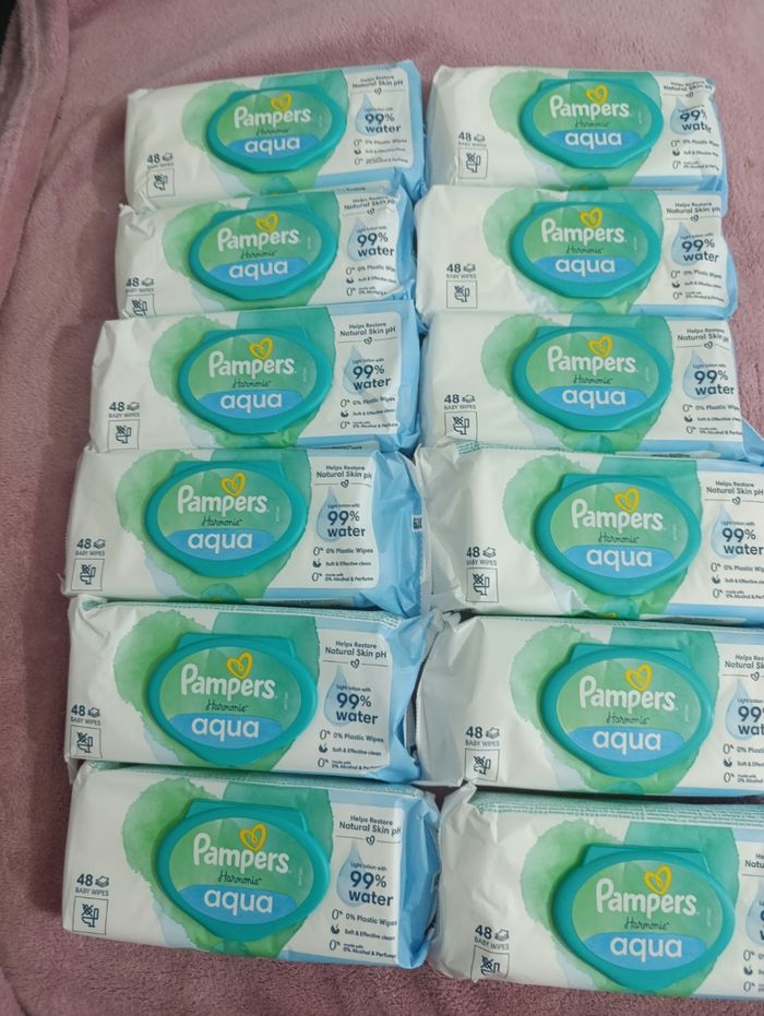 12 paquets de lingettes harmonie Aqua