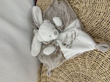 Doudou plat ours SIMBA TOYS BENELUX Mon doudou lapin marron blanc Nicotoy