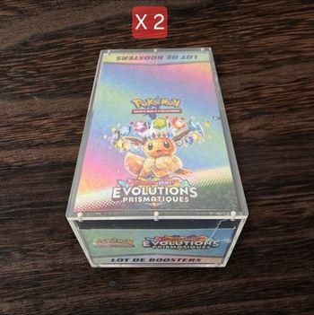 Lot de 2 acryliques premium pour display bundle Pokémon aimantée épaisse