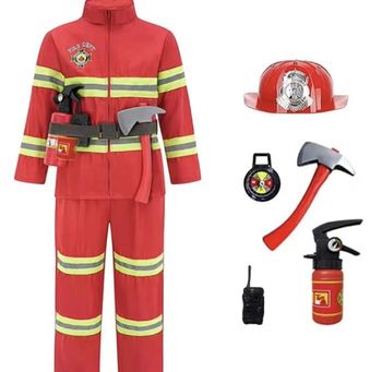Déguisement pompier et ces accessoires Taille 3-8ans