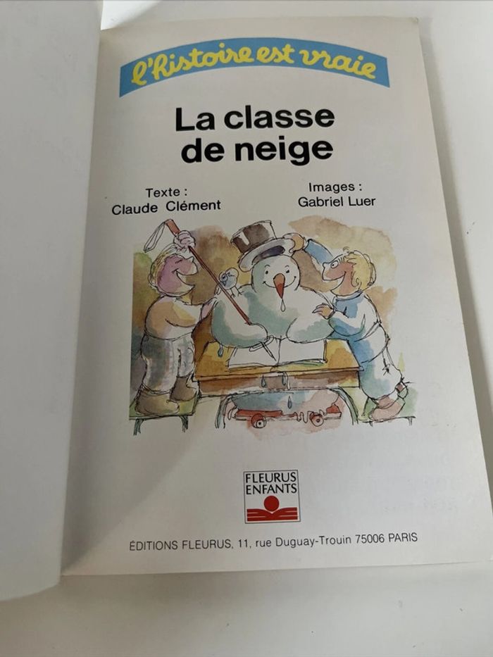 Livre La Classe De Neige Claude Clément/Gabriel Luer - Bravo La Famille - photo numéro 5
