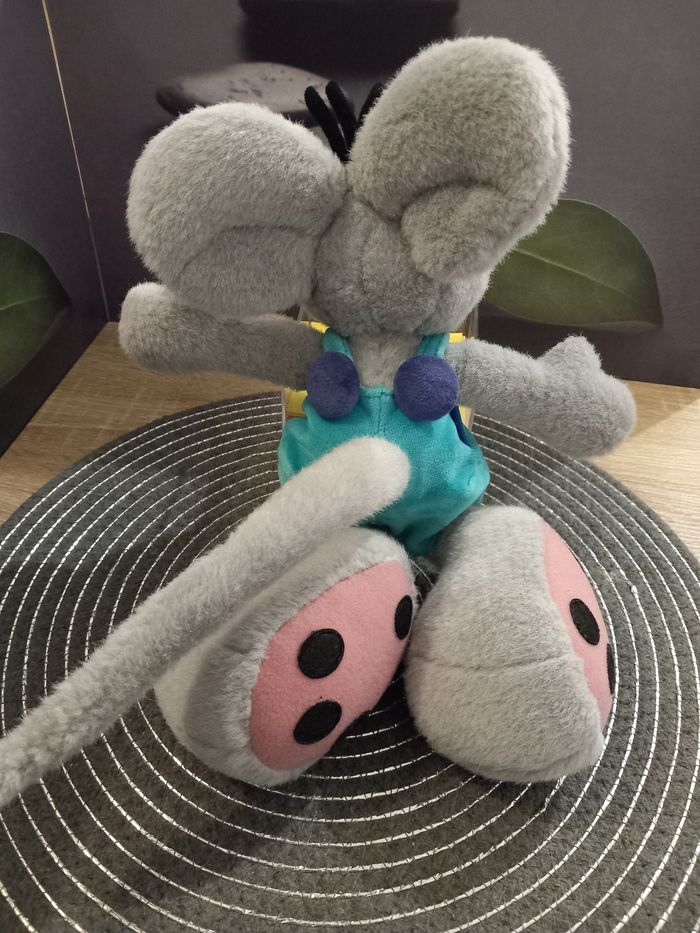 2 peluches diddl grise 32cm - photo numéro 10