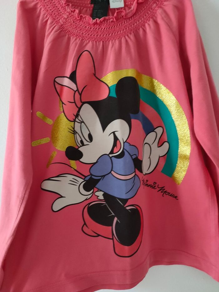 Tee-shirt Minnie 6 ans H&M Disney - photo numéro 2