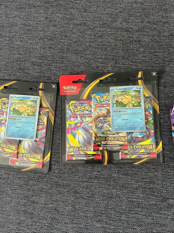 3 Tripacks Mega Évolution + 2 mini-tin Mega Évolution - photo numéro 3