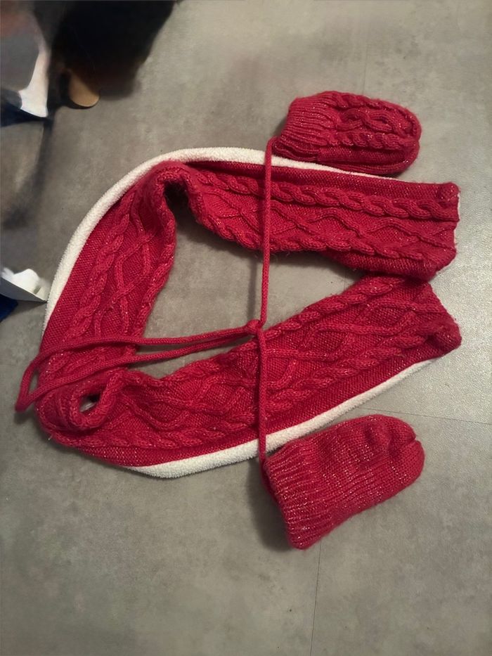 Écharpe et moufle