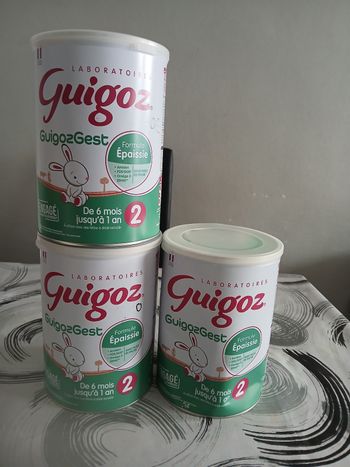Guigoz gest formule épaissie 2ème âge 