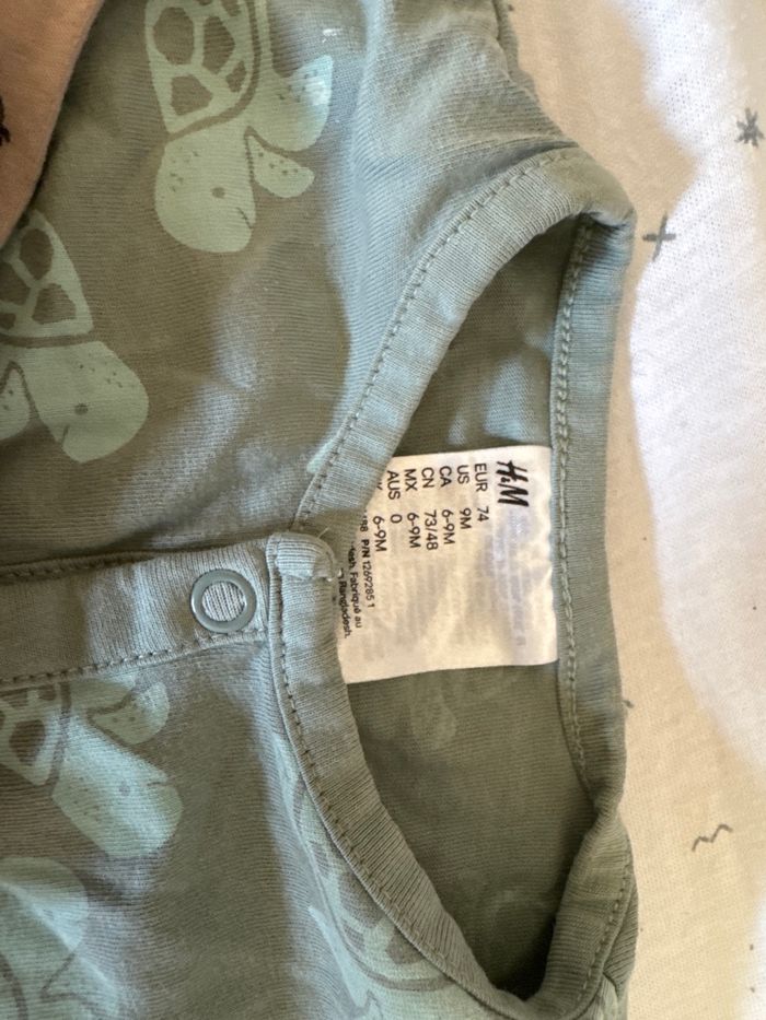 Lot deux pyjamas légers sans pied - photo numéro 2