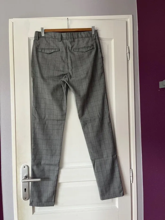 Pantalon homme à carreaux – Jules – Taille 40 – Coupe slim - photo numéro 3