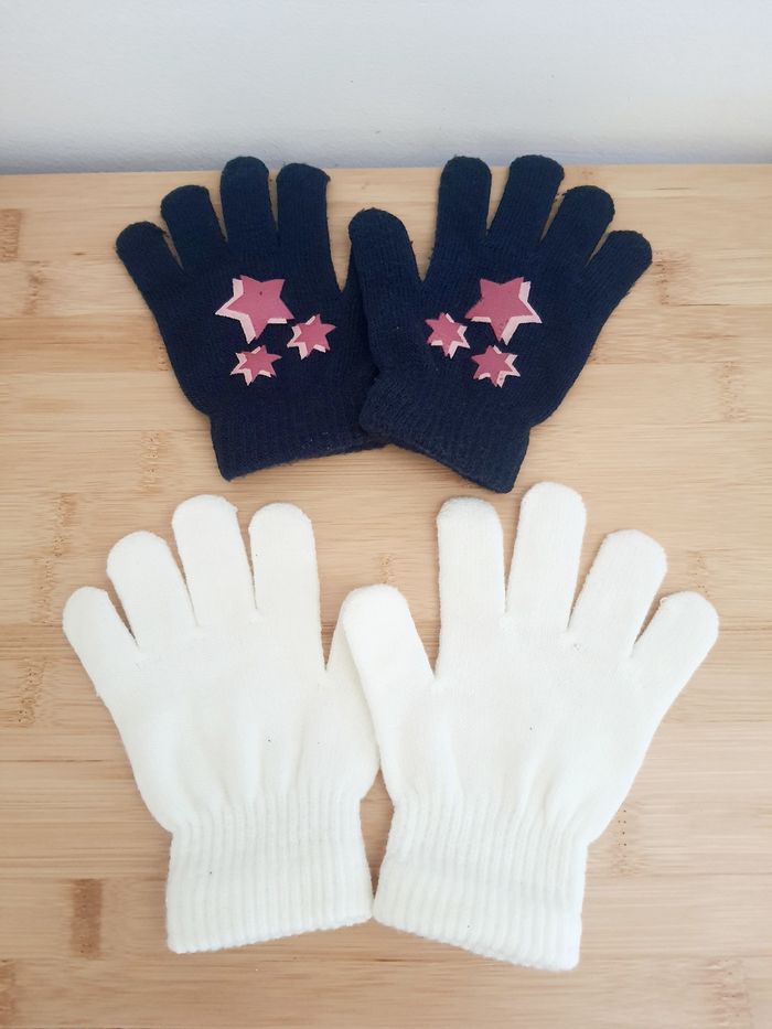 Lot de 2 paires de gants