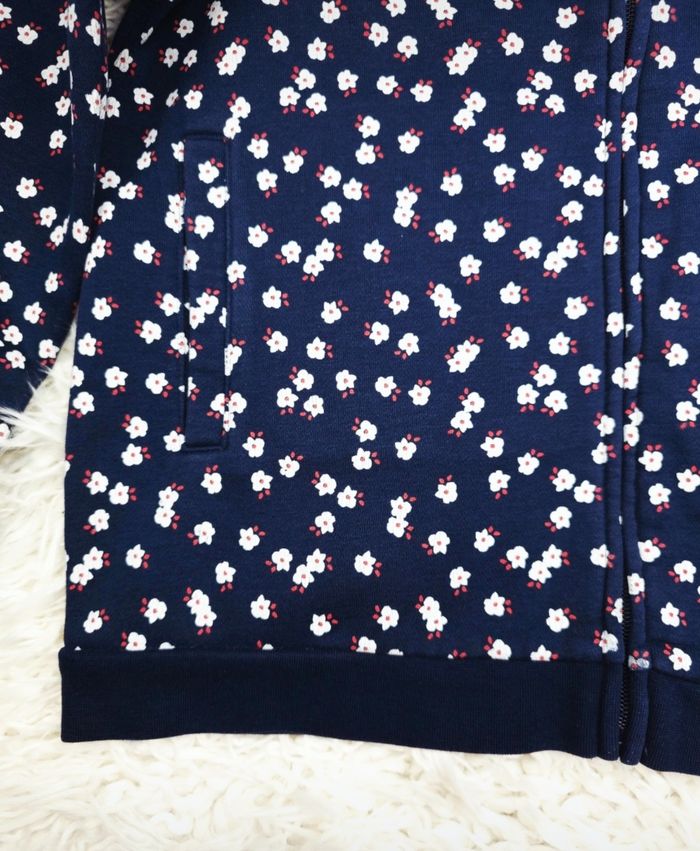 Teddy zippé bleu marine Fille taille 12 ans marque Okaidi 🦜 - photo numéro 5