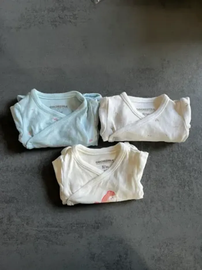 Bodys taille naissance manches longues
