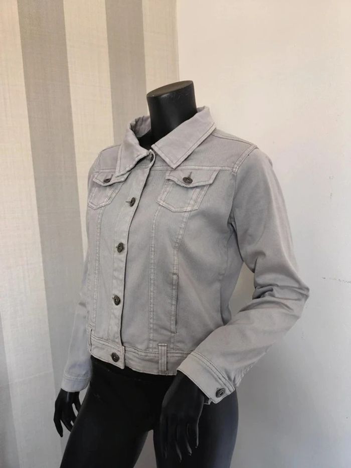 Cazadora vaquera gris claro M
