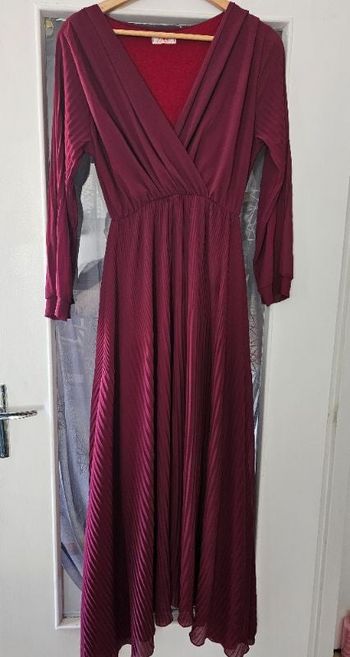 Robe longue plissee