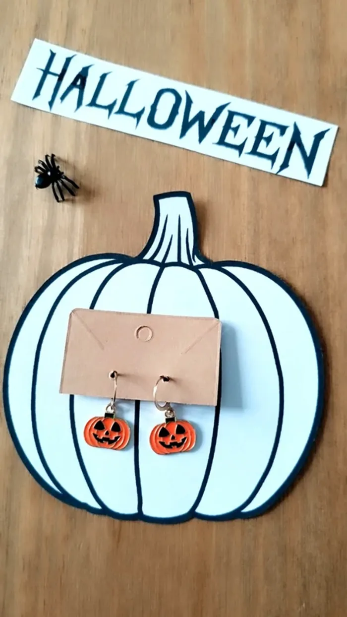 đ Boucles dâOreilles Halloween Citrouilles đ