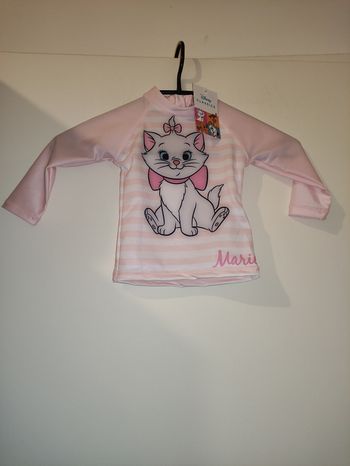 Tee shirt piscine Aristochats marie Disney taille 12 mois