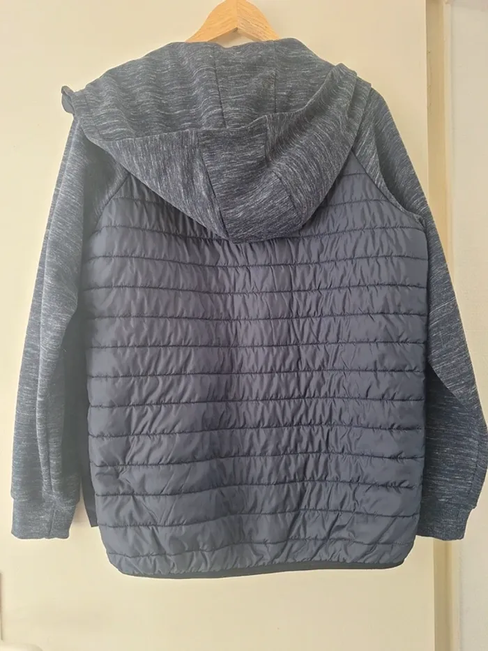 Veste bleu marine bi matière taille L Gémo - photo numéro 9