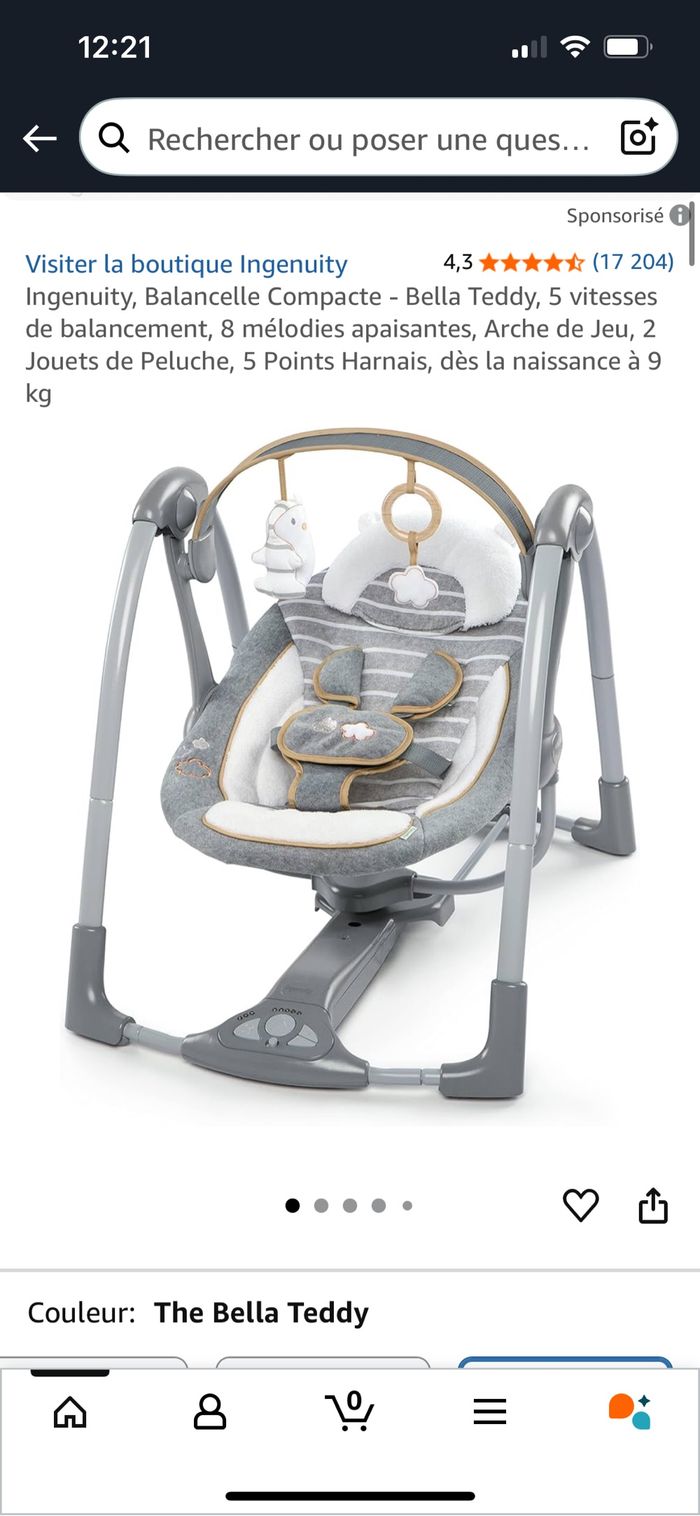 Balancelle bébé