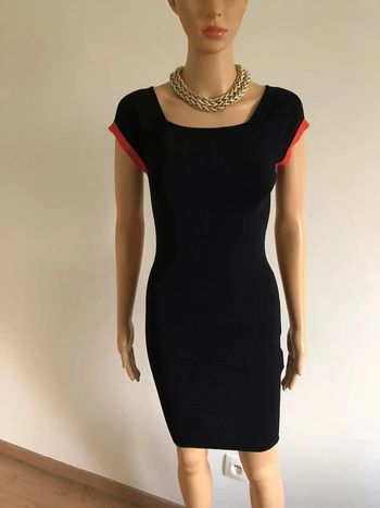 Robe noire et orange à manches courtes Morgan taille S jamais portée