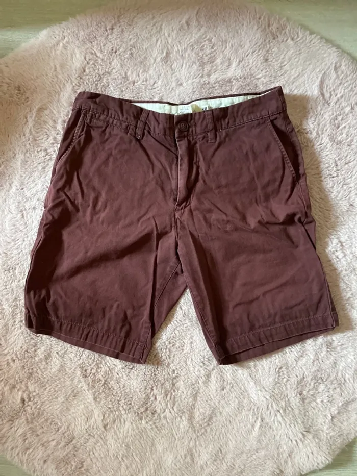Short marron homme
