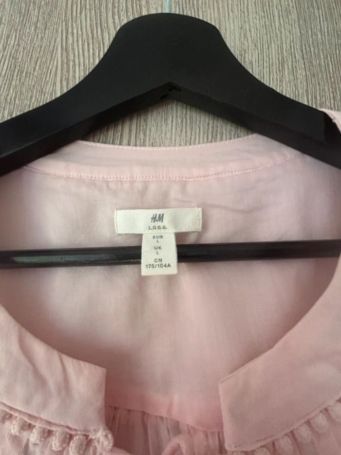 Sublime blouse loose rose pale - H&M - L - photo numéro 3