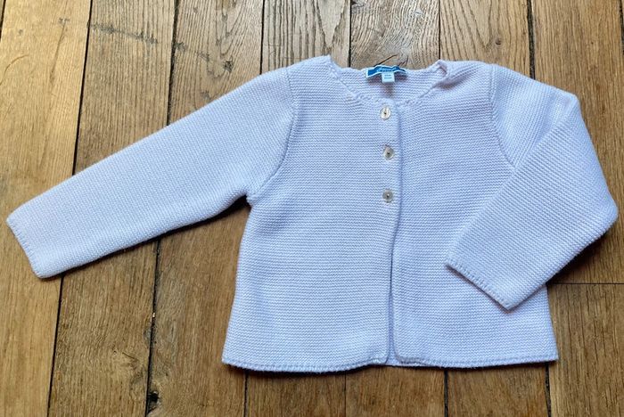 Gilet maille rose clair Jacadi 18m