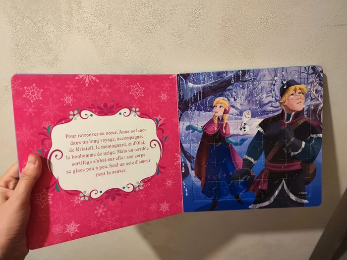 Livre puzzle reine des neiges - photo numéro 3