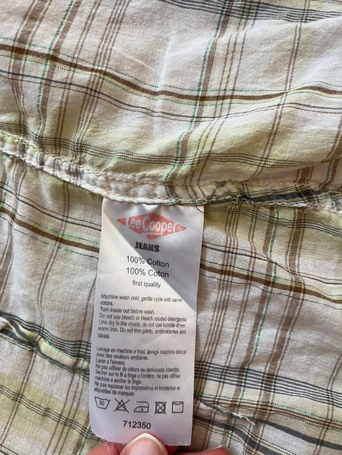 Chemise à carreaux femme Lee Cooper XS - photo numéro 4