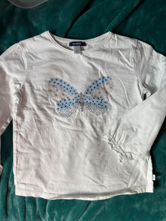 T-shirt papillon 8 ans
