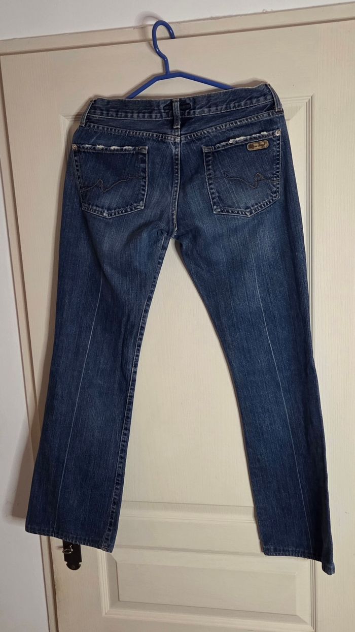 Jean bootcut Acquaverde 29 – coupe flare tendance – denim bleu authentique – très bon état - photo numéro 8