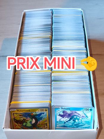 Lot de 100 cartes Pokémon VF en très bon état