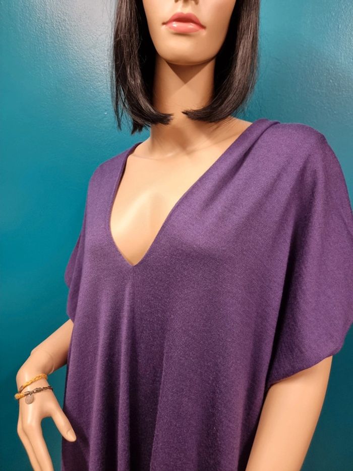 Stefanel robe multiples violet * taille L * - photo numéro 4