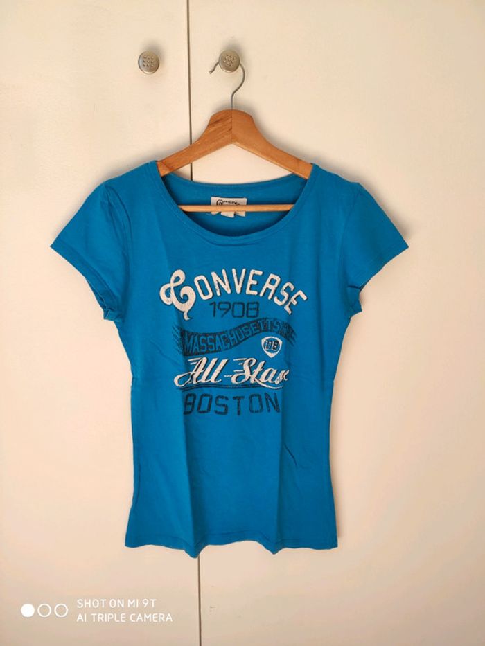 Tee shirt Converse bleu