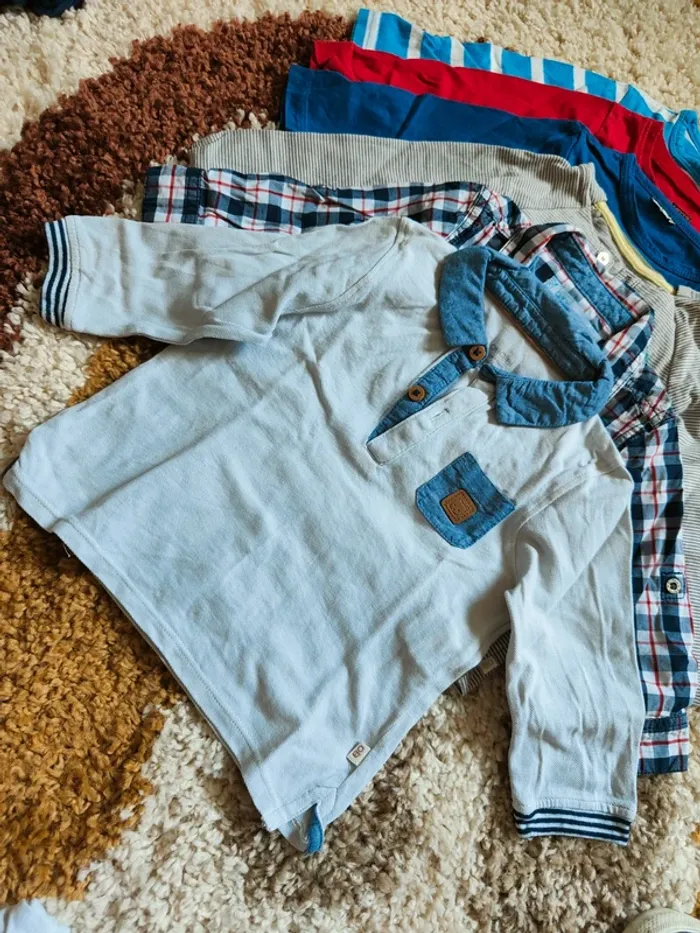 Lot 7 tee-shirts manches longues - photo numéro 2