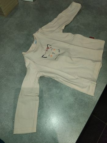 T-shirt manches longues p'tit bisou 6 mois