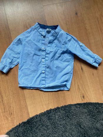 Chemise rayée bleu et blanc