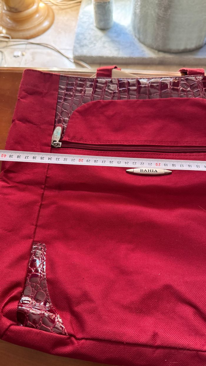 Sac Cabas tissus rouge Baha - photo numéro 6