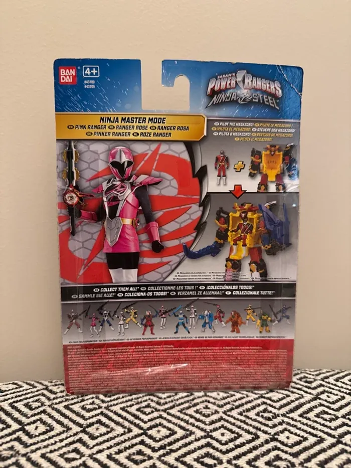 Power Rangers - Figurine Ninja Steel, pink ranger de 12 cm -4 ans et + - photo numéro 2