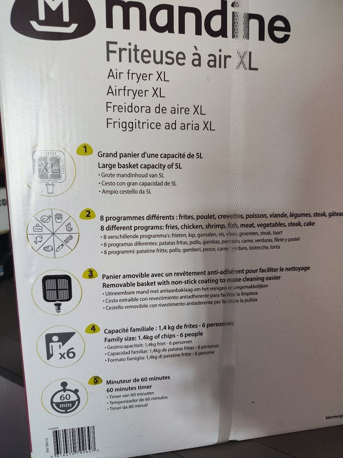 Friteuse sans huile airfryer neuve - photo numéro 4