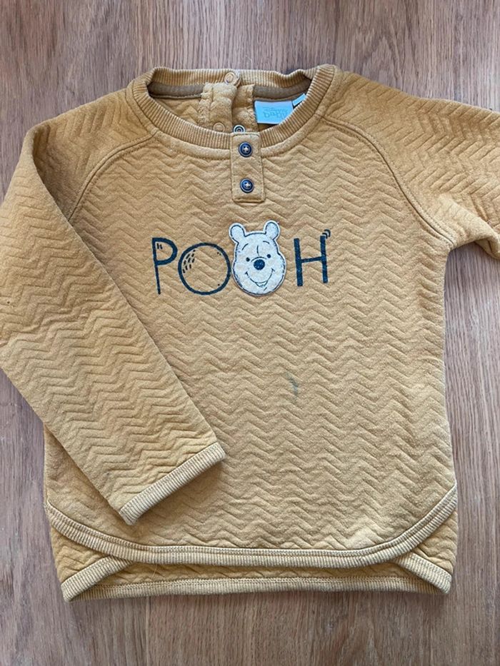 Sweat jaune moutarde Winnie 3 ans - photo numéro 3