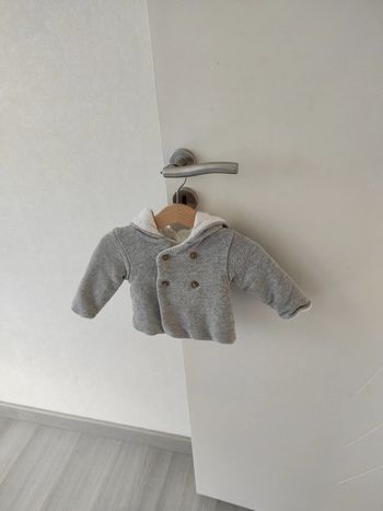 Gilet 3 mois gris