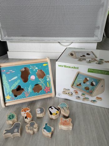 Boîte à formes triangle des animaux