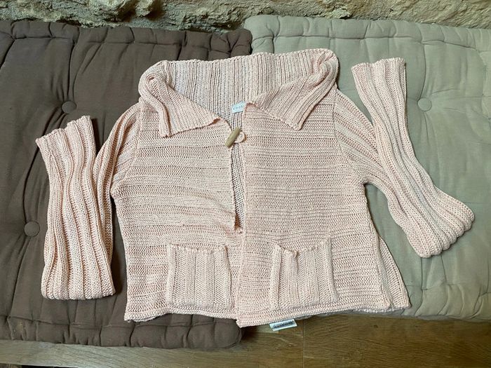 Veste imitation laine, rose, taille 1 - photo numéro 2